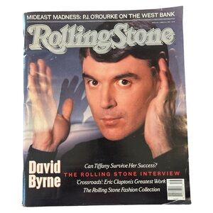 Vintage Rolling Stone Magazine David Byrne Cover Issue 524 April 21, 1984